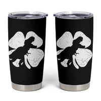 Dinosaur St Patricks Day Shamrock Tumbler Cup Silhouette Boys Toddler Kids
