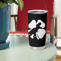 Dinosaur St Patricks Day Shamrock Tumbler Cup Silhouette Boys Toddler Kids