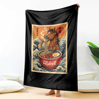 Zodiac Lunar New Year Of The Horse 2026 Throw Blanket Ramen Lovers