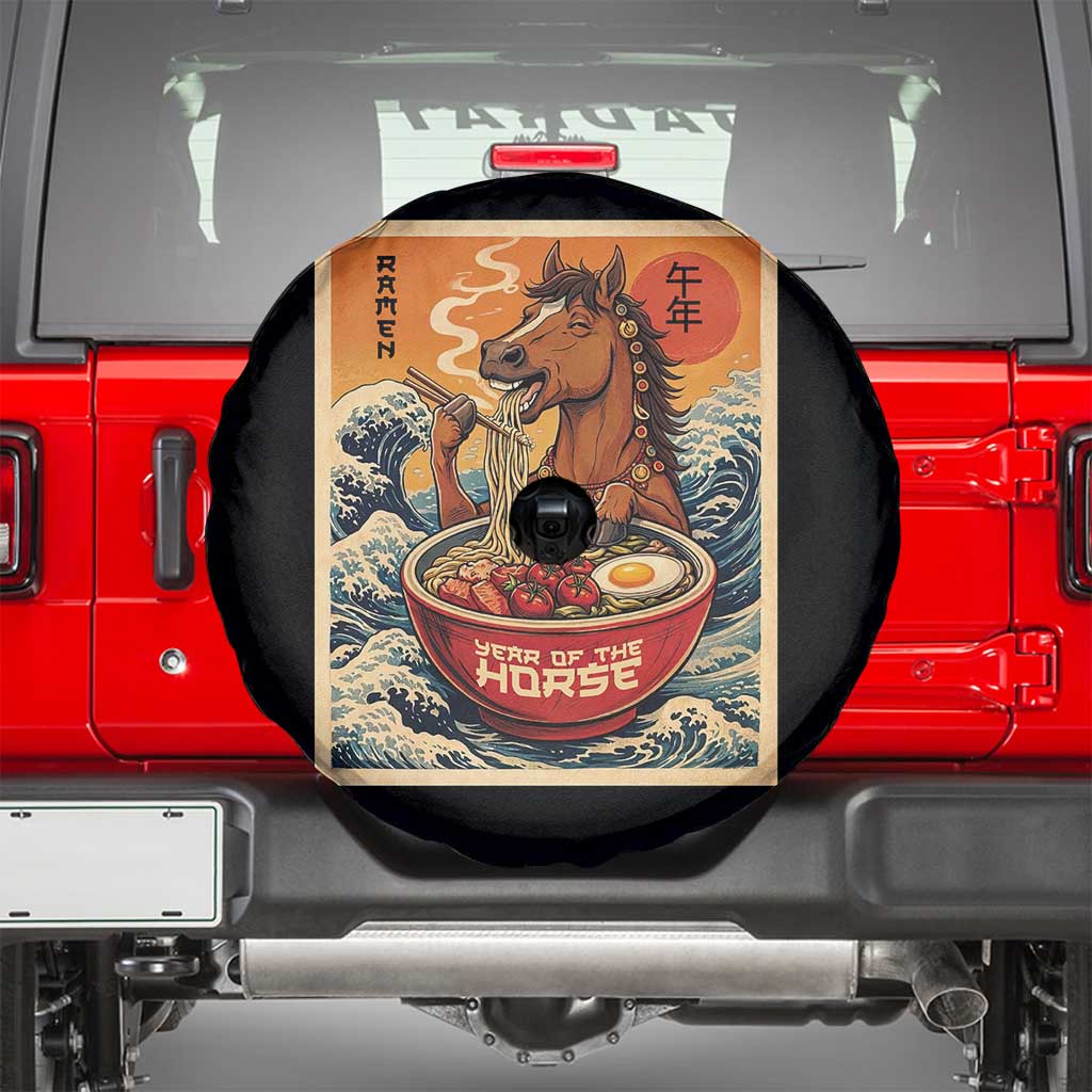 Zodiac Lunar New Year Of The Horse 2026 Spare Tire Cover Ramen Lovers