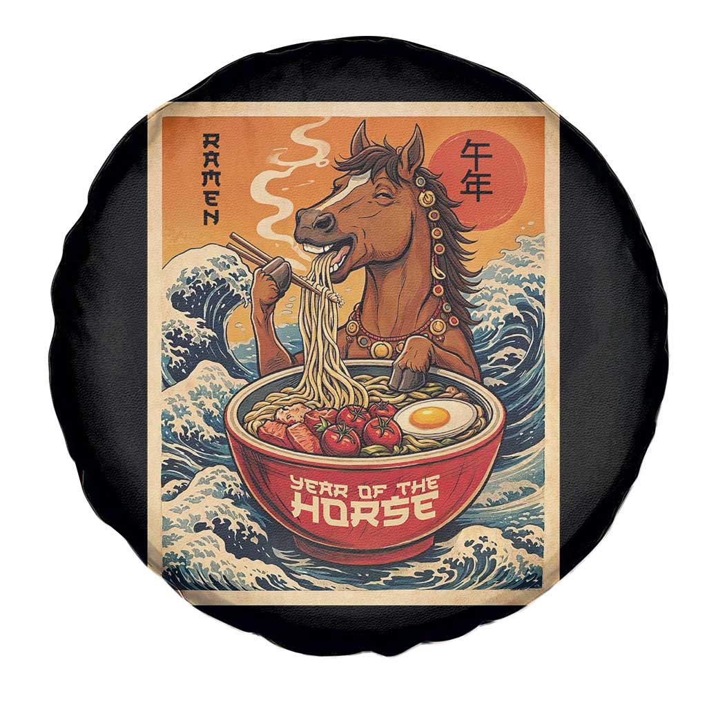 Zodiac Lunar New Year Of The Horse 2026 Spare Tire Cover Ramen Lovers