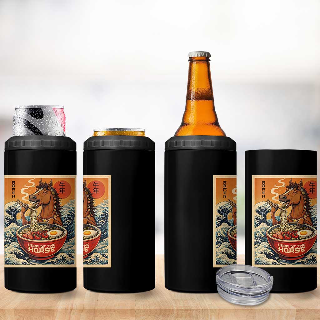 Zodiac Lunar New Year Of The Horse 2026 4 in 1 Can Cooler Tumbler Ramen Lovers