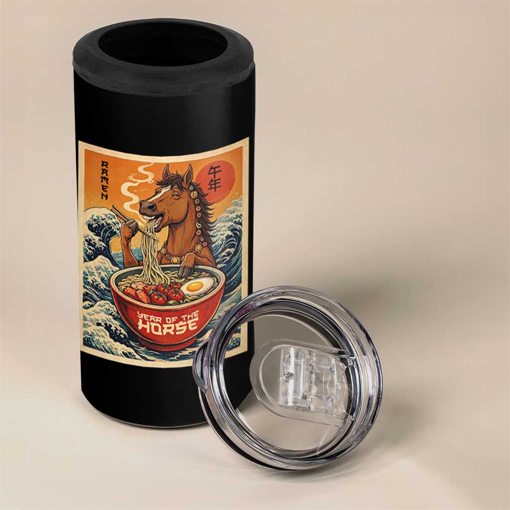 Zodiac Lunar New Year Of The Horse 2026 4 in 1 Can Cooler Tumbler Ramen Lovers