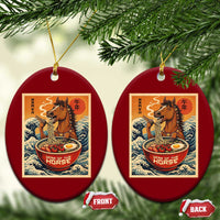 Zodiac Lunar New Year Of The Horse 2026 Ceramic Ornament Ramen Lovers