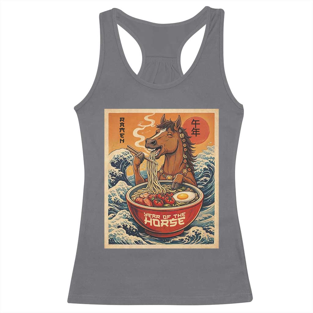 Zodiac Lunar New Year Of The Horse 2026 Racerback Tank Top Ramen Lovers