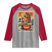 Zodiac Lunar New Year Of The Horse 2026 Raglan Shirt Ramen Lovers