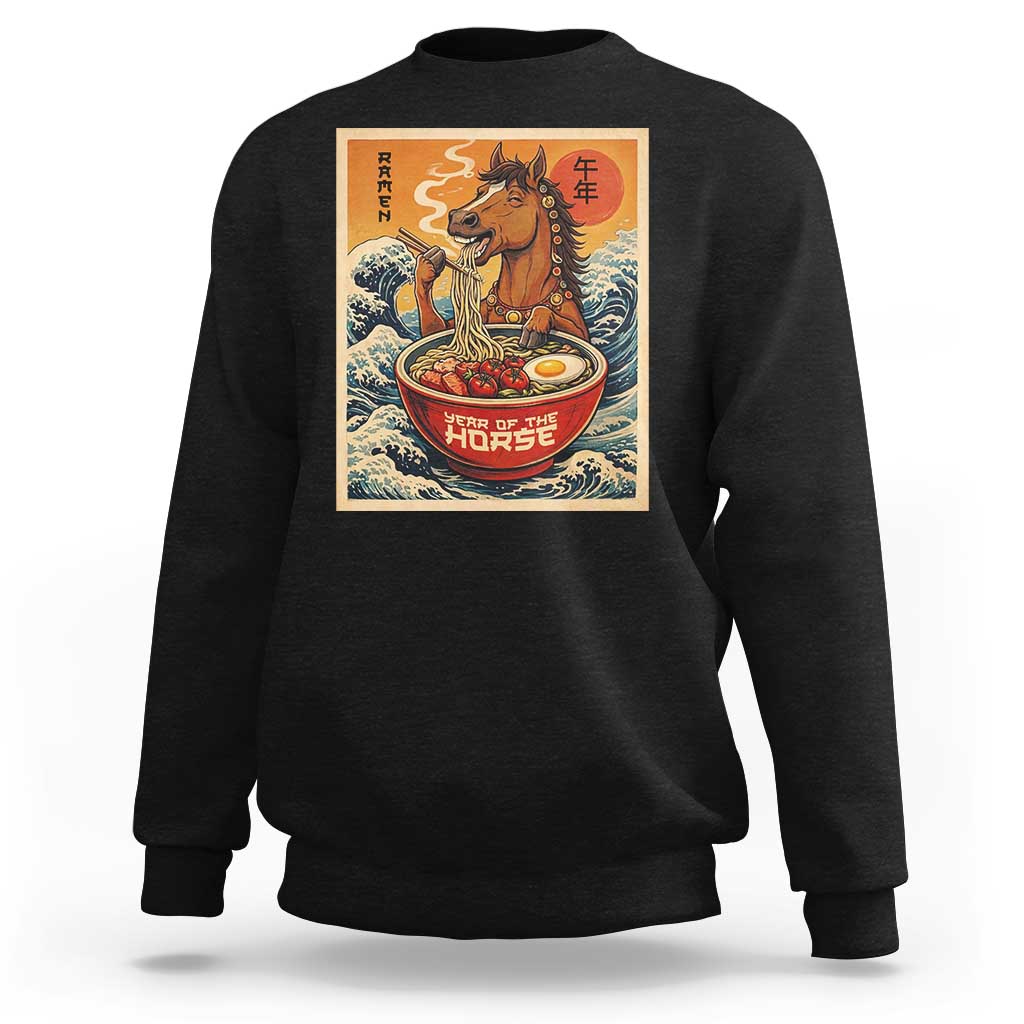 Zodiac Lunar New Year Of The Horse 2026 Sweatshirt Ramen Lovers