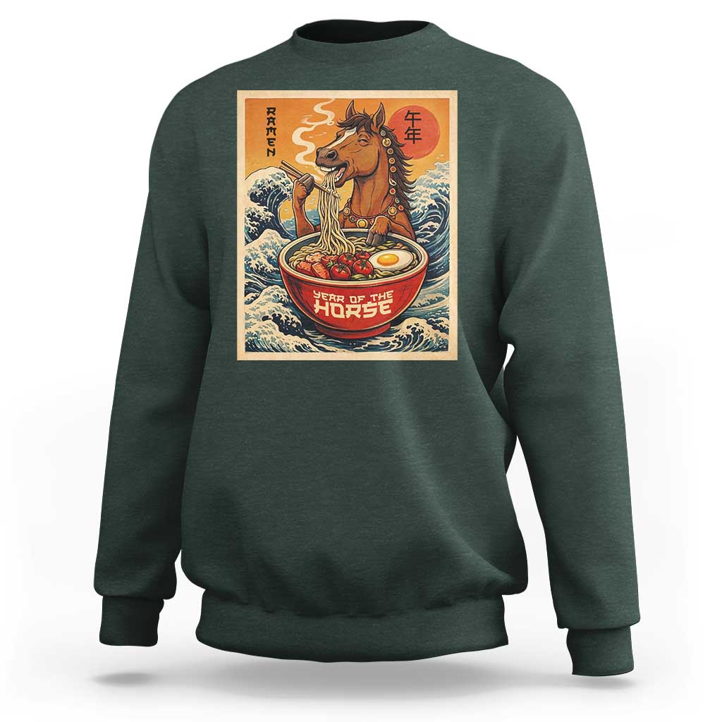 Zodiac Lunar New Year Of The Horse 2026 Sweatshirt Ramen Lovers