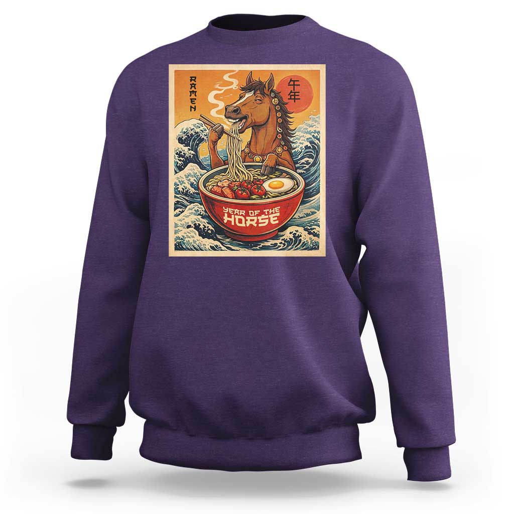 Zodiac Lunar New Year Of The Horse 2026 Sweatshirt Ramen Lovers
