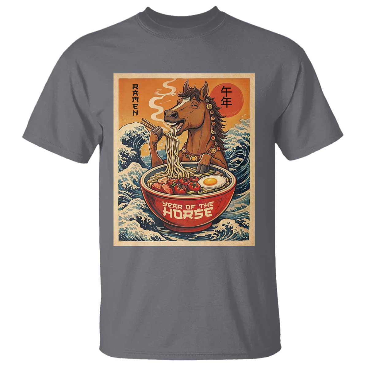 Zodiac Lunar New Year Of The Horse 2026 T Shirt Ramen Lovers