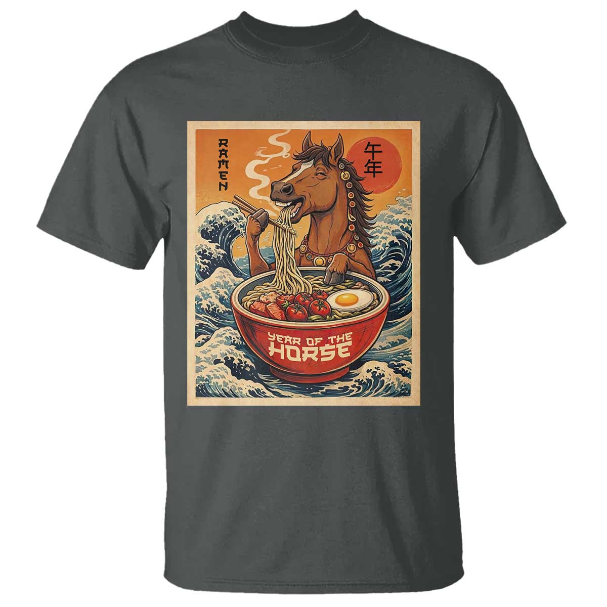 Zodiac Lunar New Year Of The Horse 2026 T Shirt Ramen Lovers