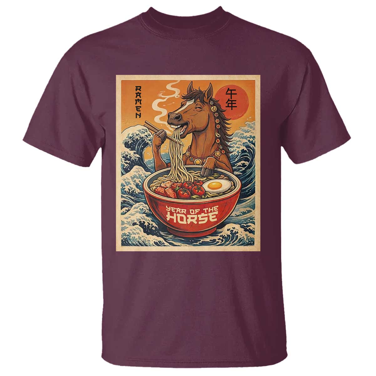 Zodiac Lunar New Year Of The Horse 2026 T Shirt Ramen Lovers