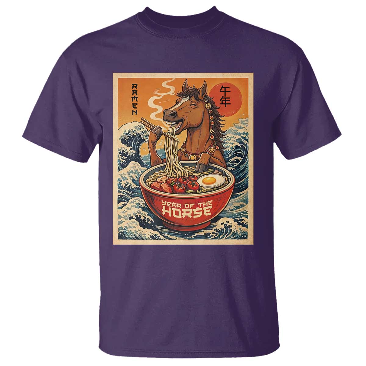 Zodiac Lunar New Year Of The Horse 2026 T Shirt Ramen Lovers