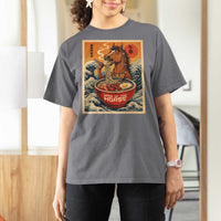 Zodiac Lunar New Year Of The Horse 2026 T Shirt For Women Ramen Lovers