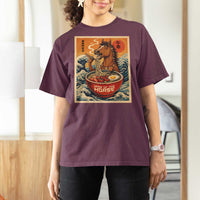 Zodiac Lunar New Year Of The Horse 2026 T Shirt For Women Ramen Lovers