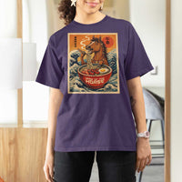 Zodiac Lunar New Year Of The Horse 2026 T Shirt For Women Ramen Lovers