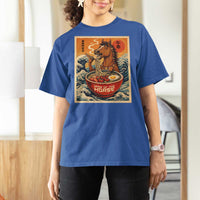 Zodiac Lunar New Year Of The Horse 2026 T Shirt For Women Ramen Lovers