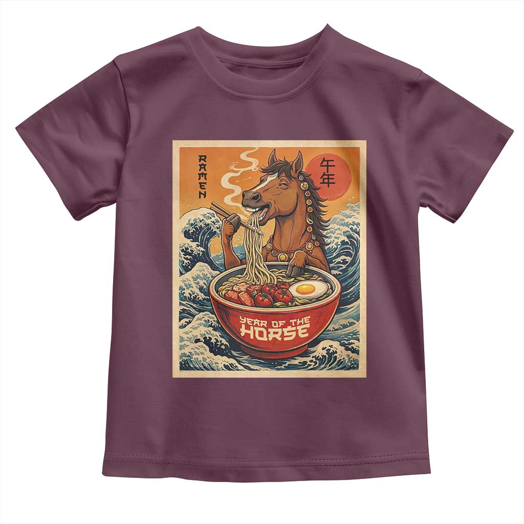 Zodiac Lunar New Year Of The Horse 2026 Toddler T Shirt Ramen Lovers