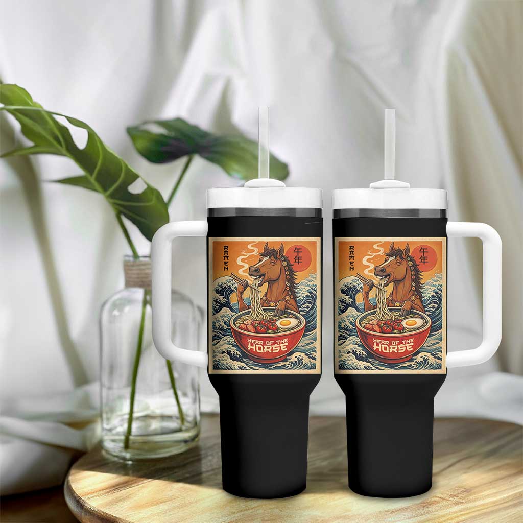 Zodiac Lunar New Year Of The Horse 2026 Tumbler With Handle Ramen Lovers
