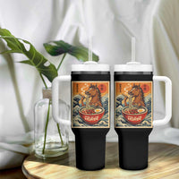Zodiac Lunar New Year Of The Horse 2026 Tumbler With Handle Ramen Lovers