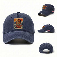 Zodiac Lunar New Year Of The Horse 2026 Washed Cotton Baseball Cap Ramen Lovers