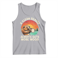 A Clean Beaver Always Gets More Wood Tank Top Funny Adult Crude Joke - Wonder Print Shop