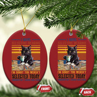 Selected Cat Humor Christmas Ornament Funny I Have Selective Hearing You Werent Vintage - Wonder Print Shop
