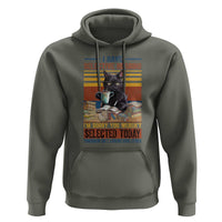 Selected Cat Humor Hoodie Funny I Have Selective Hearing You Werent Vintage - Wonder Print Shop