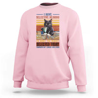 Selected Cat Humor Sweatshirt Funny I Have Selective Hearing You Werent Vintage - Wonder Print Shop