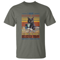Selected Cat Humor T Shirt Funny I Have Selective Hearing You Werent Vintage - Wonder Print Shop