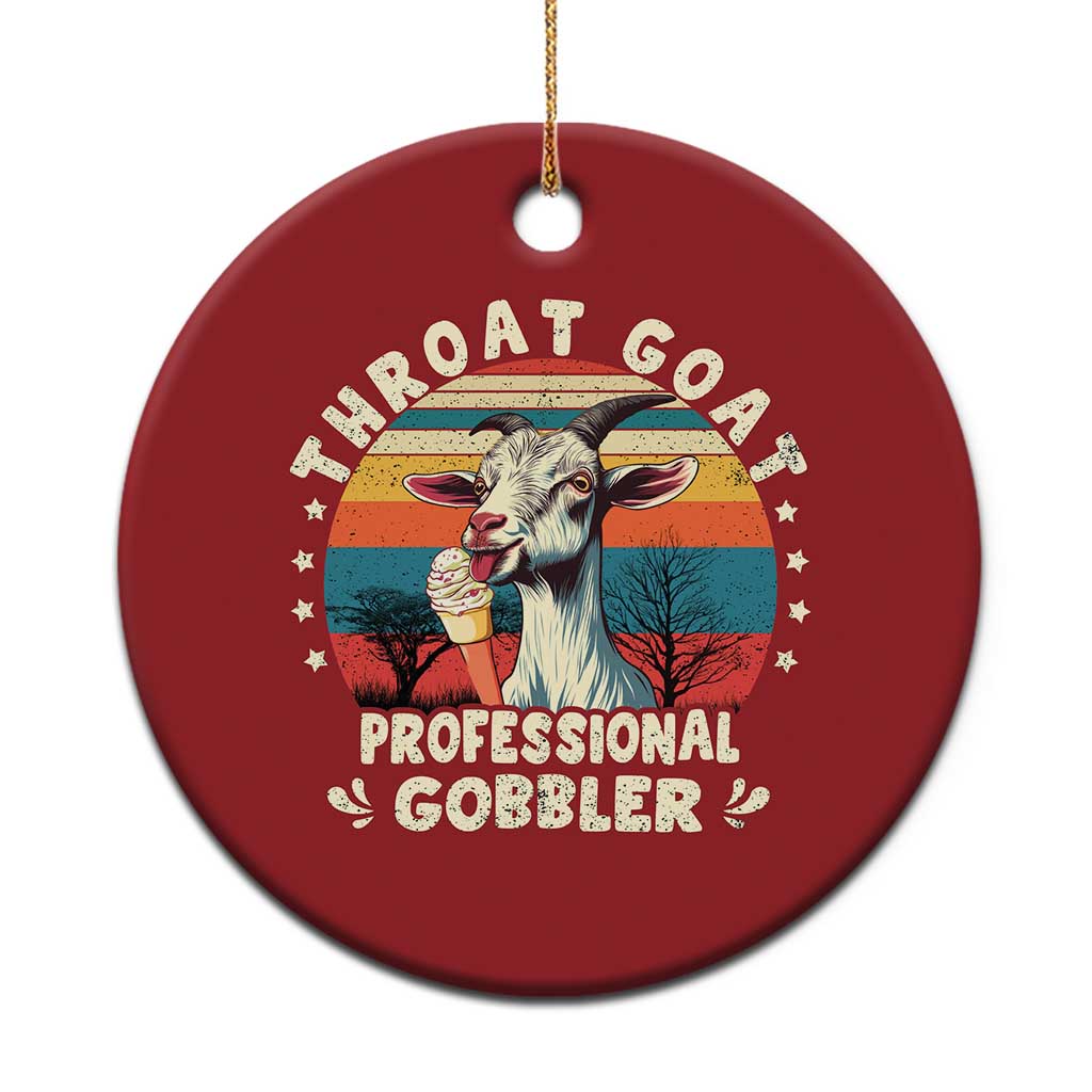 Throat Goat Christmas Ornament Funny Dirty Humor Embarrassment Vintage - Wonder Print Shop