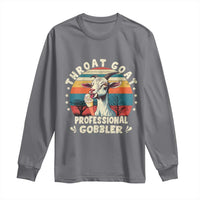 Throat Goat Long Sleeve Shirt Funny Dirty Humor Embarrassment Vintage - Wonder Print Shop