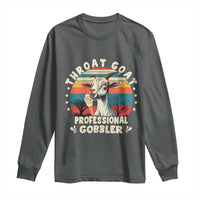 Throat Goat Long Sleeve Shirt Funny Dirty Humor Embarrassment Vintage - Wonder Print Shop