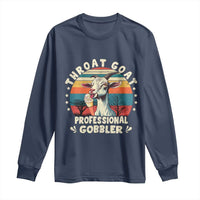 Throat Goat Long Sleeve Shirt Funny Dirty Humor Embarrassment Vintage - Wonder Print Shop