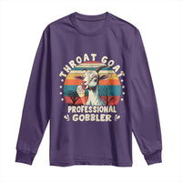 Throat Goat Long Sleeve Shirt Funny Dirty Humor Embarrassment Vintage - Wonder Print Shop