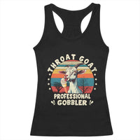 Throat Goat Racerback Tank Top Funny Dirty Humor Embarrassment Vintage - Wonder Print Shop