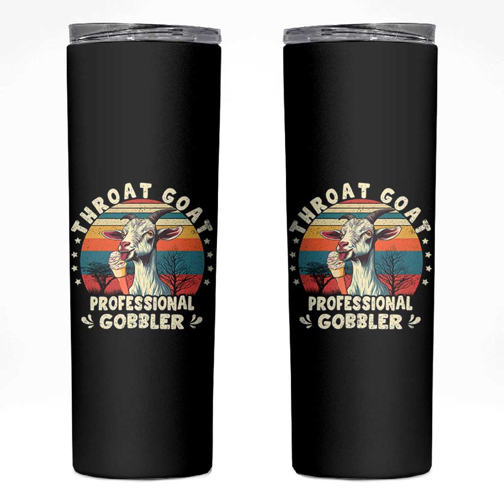 Throat Goat Skinny Tumbler Funny Dirty Humor Embarrassment Vintage - Wonder Print Shop