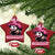 Cowboy Opossum Go On Now Git Christmas Ornament Funny Possum Pink Cowgirl Hat Western Wild West - Wonder Print Shop