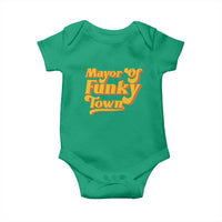 Retro Mayor of Funky Town Baby Onesie Funny Vintage 70s Disco Party