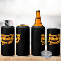 Retro Mayor of Funky Town 4 in 1 Can Cooler Tumbler Funny Vintage 70s Disco Party