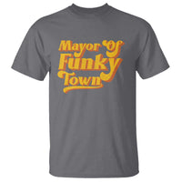Retro Mayor of Funky Town T Shirt Funny Vintage 70s Disco Party