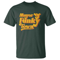 Retro Mayor of Funky Town T Shirt Funny Vintage 70s Disco Party