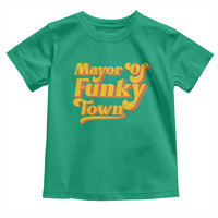 Retro Mayor of Funky Town Toddler T Shirt Funny Vintage 70s Disco Party