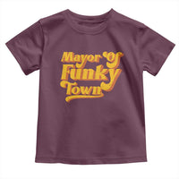 Retro Mayor of Funky Town Toddler T Shirt Funny Vintage 70s Disco Party