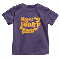 Retro Mayor of Funky Town Toddler T Shirt Funny Vintage 70s Disco Party