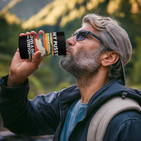 My Pussy Loves A Good Stretch 4 in 1 Can Cooler Tumbler Funny Humor Saying Cat Vintage - Wonder Print Shop