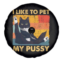 Funny Humor Saying Cat Spare Tire Cover I Like To Pet My Pussy Naughty Vintage - Wonder Print Shop