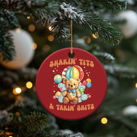 Shakin' Tits and Takin' Shits Christmas Ornament Naughty Funny Inappropriate - Wonder Print Shop