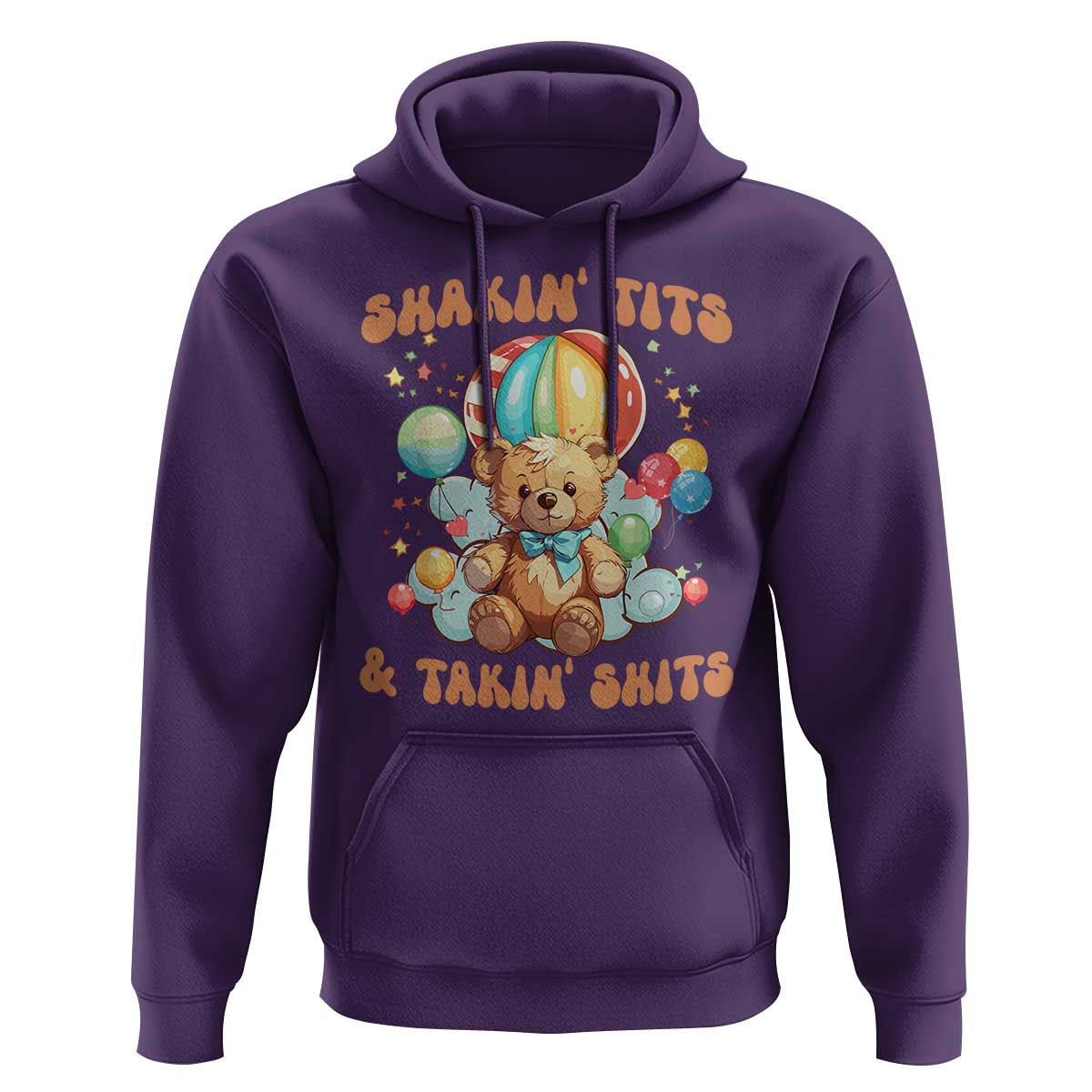 Shakin' Tits and Takin' Shits Hoodie Naughty Funny Inappropriate - Wonder Print Shop