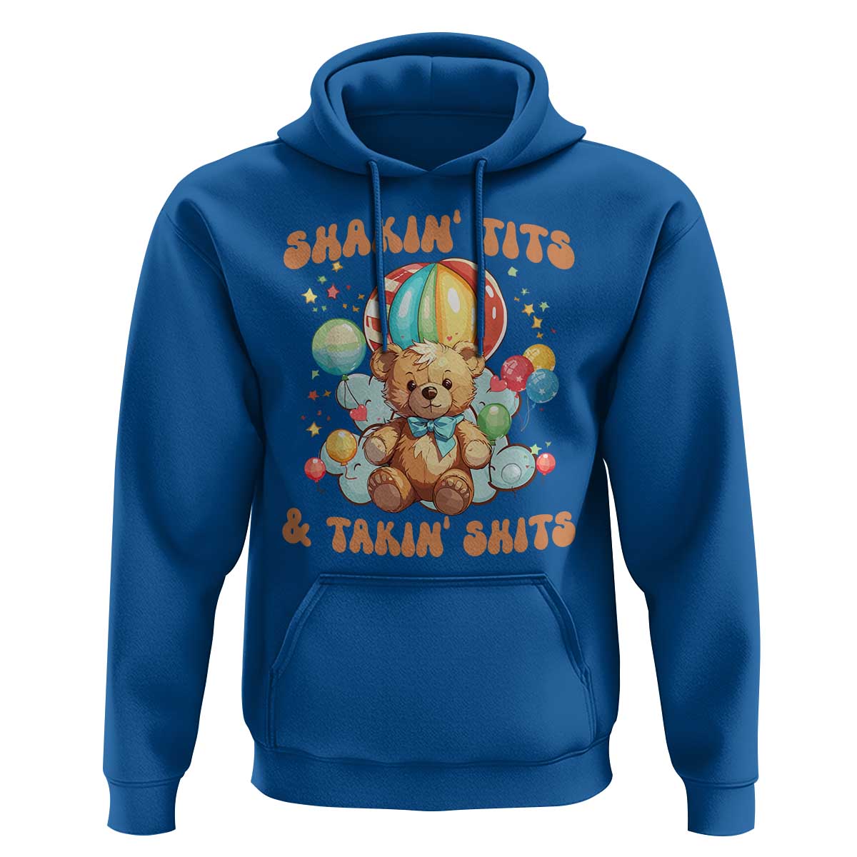 Shakin' Tits and Takin' Shits Hoodie Naughty Funny Inappropriate - Wonder Print Shop